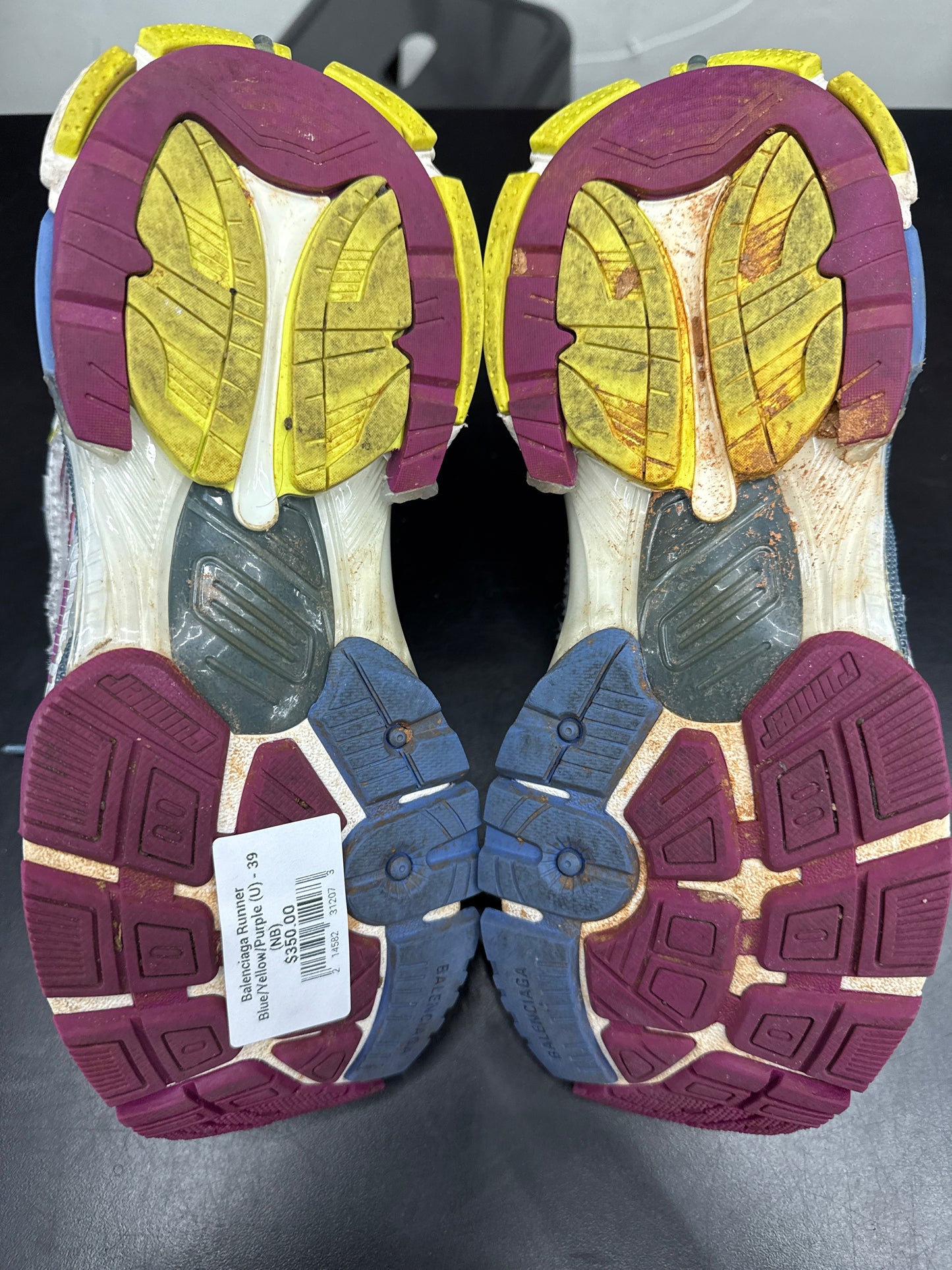 Balenciaga Runner Blue/Yellow/Purple (U) - 39 (NB)