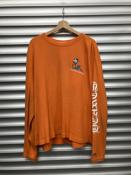 Chrome Hearts Matty Boy Orange Thermal Long Sleeve - XL