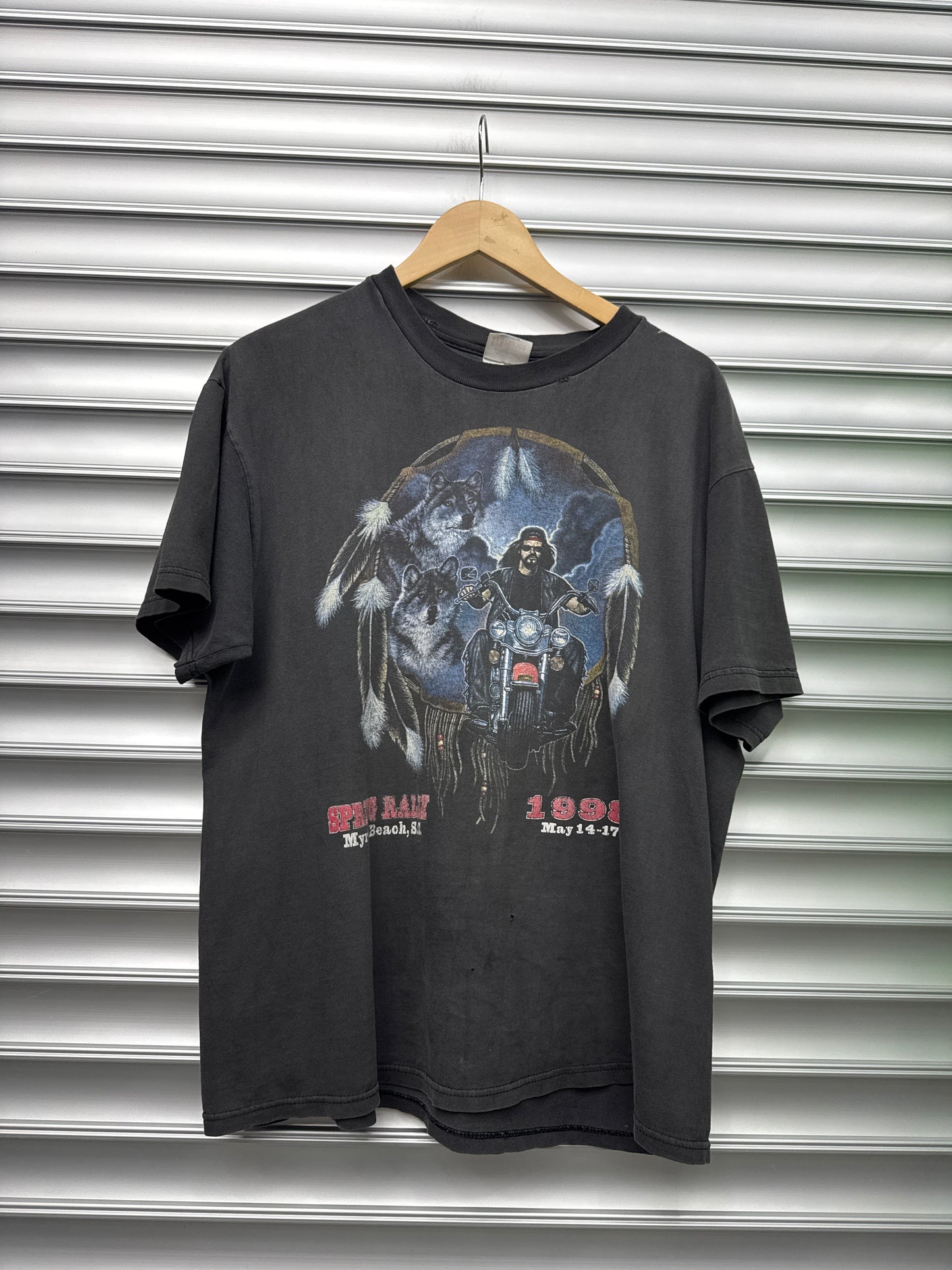 Vintage Harley Wolf Tee - L