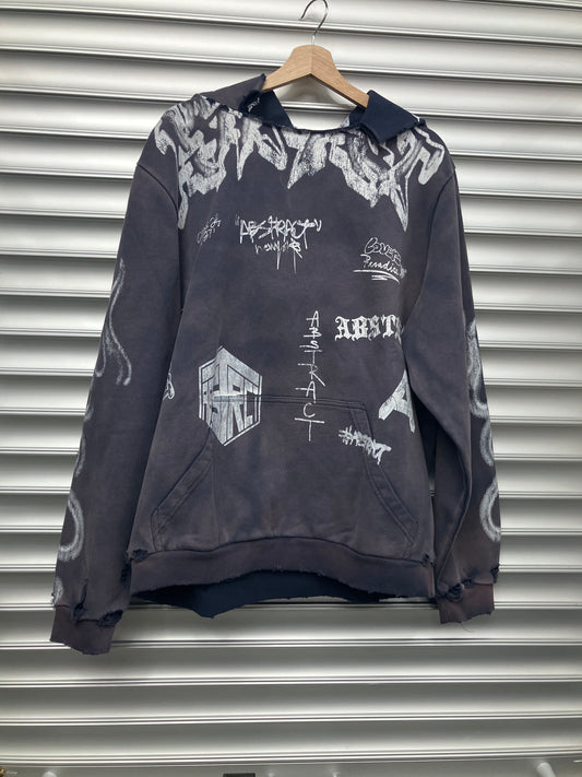 Abstract Grafitti Hoodie - XL