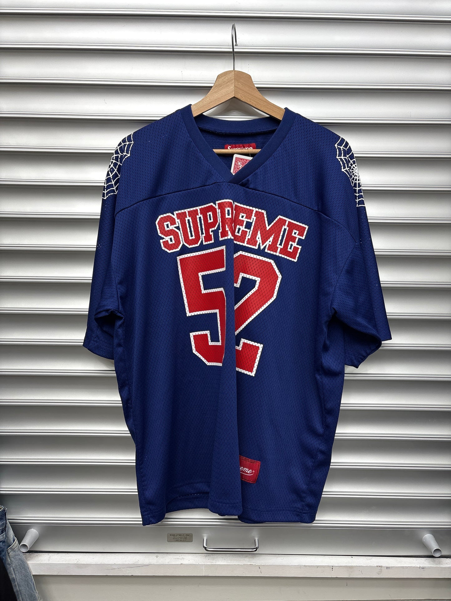 Supreme Blue Red Mesh Jersey - M