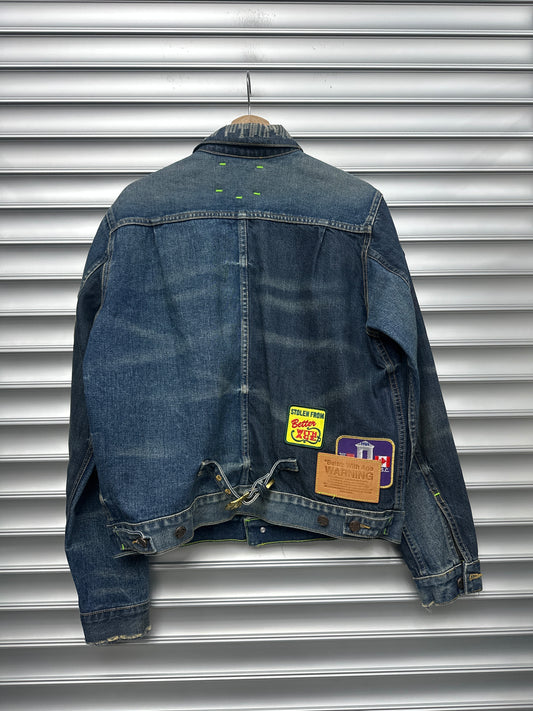 Better With Age Denim Multi Patch Jacket - M