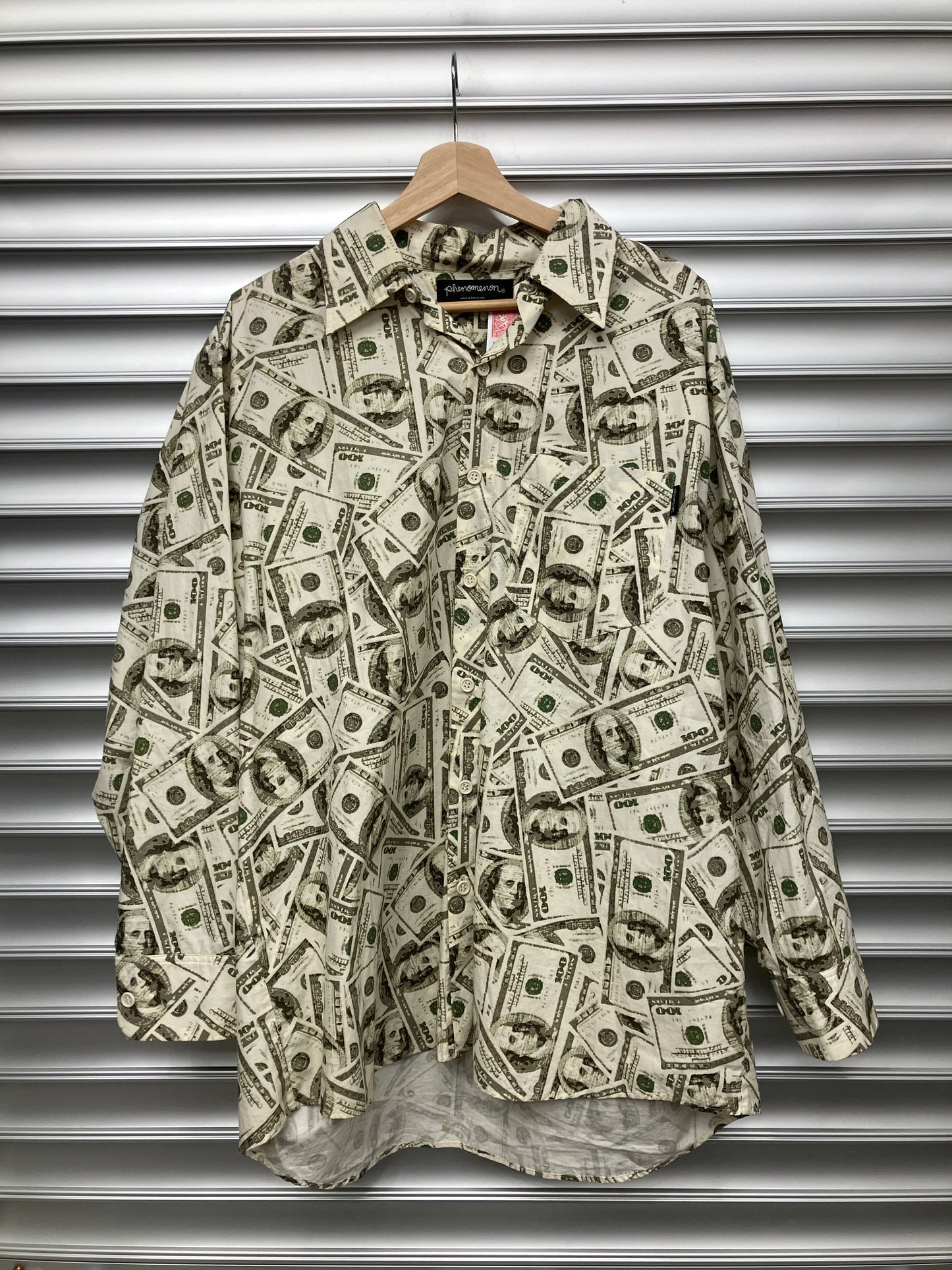 Phenomenon $100 Bill Buton Up - L (K)