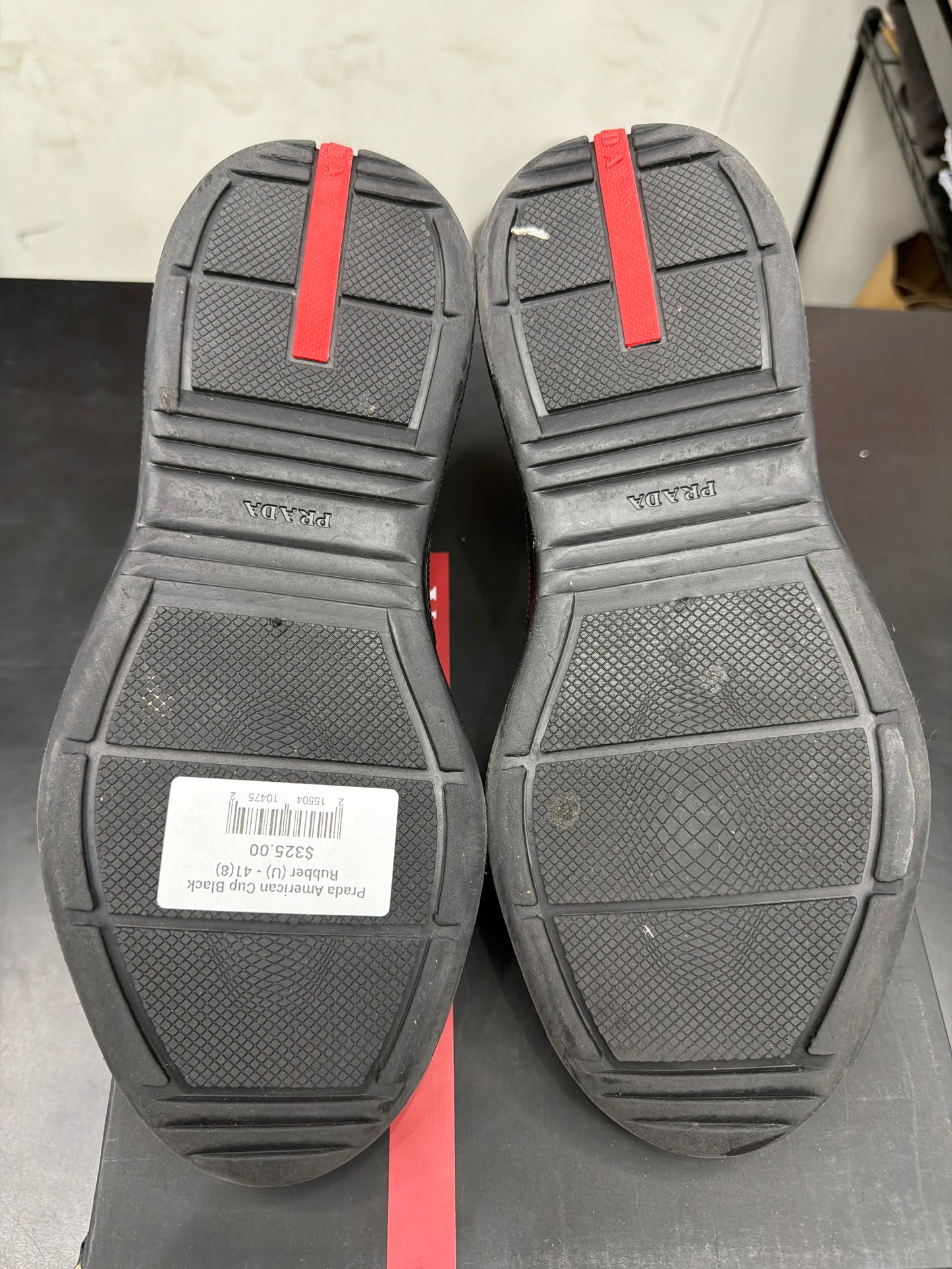 Prada American Cup Black Rubber (U) - 41(8)