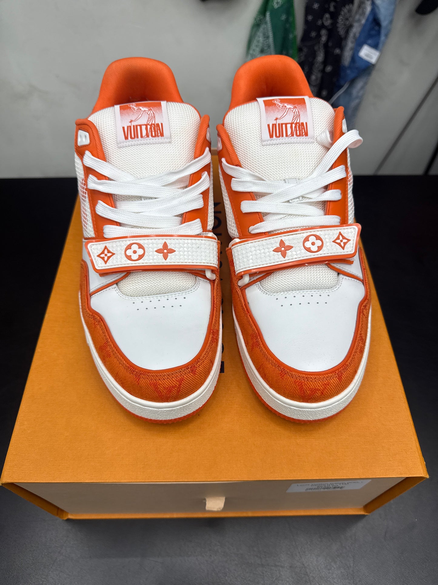 Louis Vuitton Trainer Orange Denim (U) - 11M