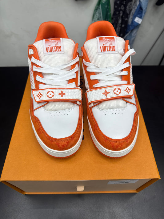 Louis Vuitton Trainer Orange Denim (U) - 11M