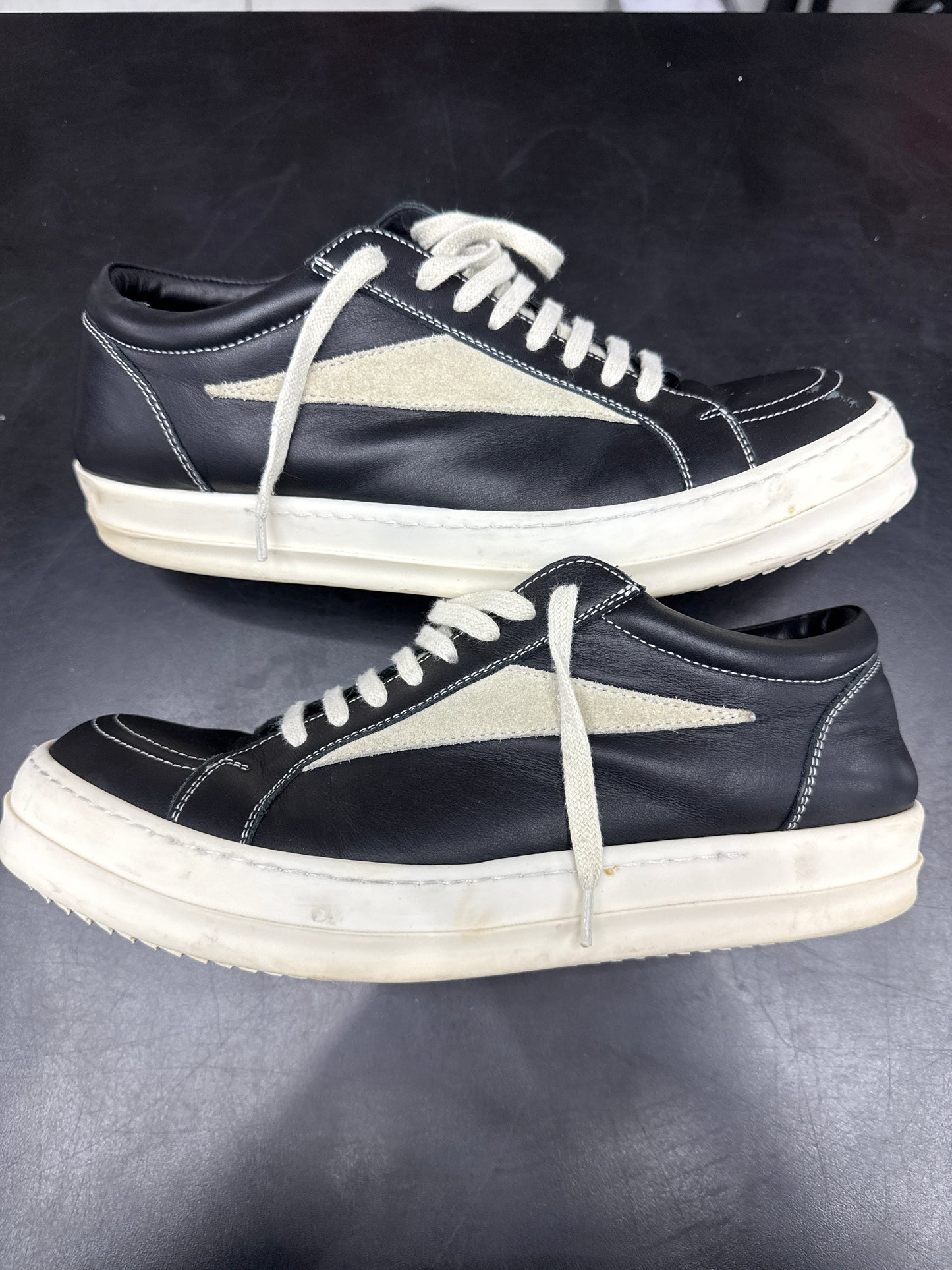 Rick Owen Vintage Black Leather (U) - 42(9) (NB)