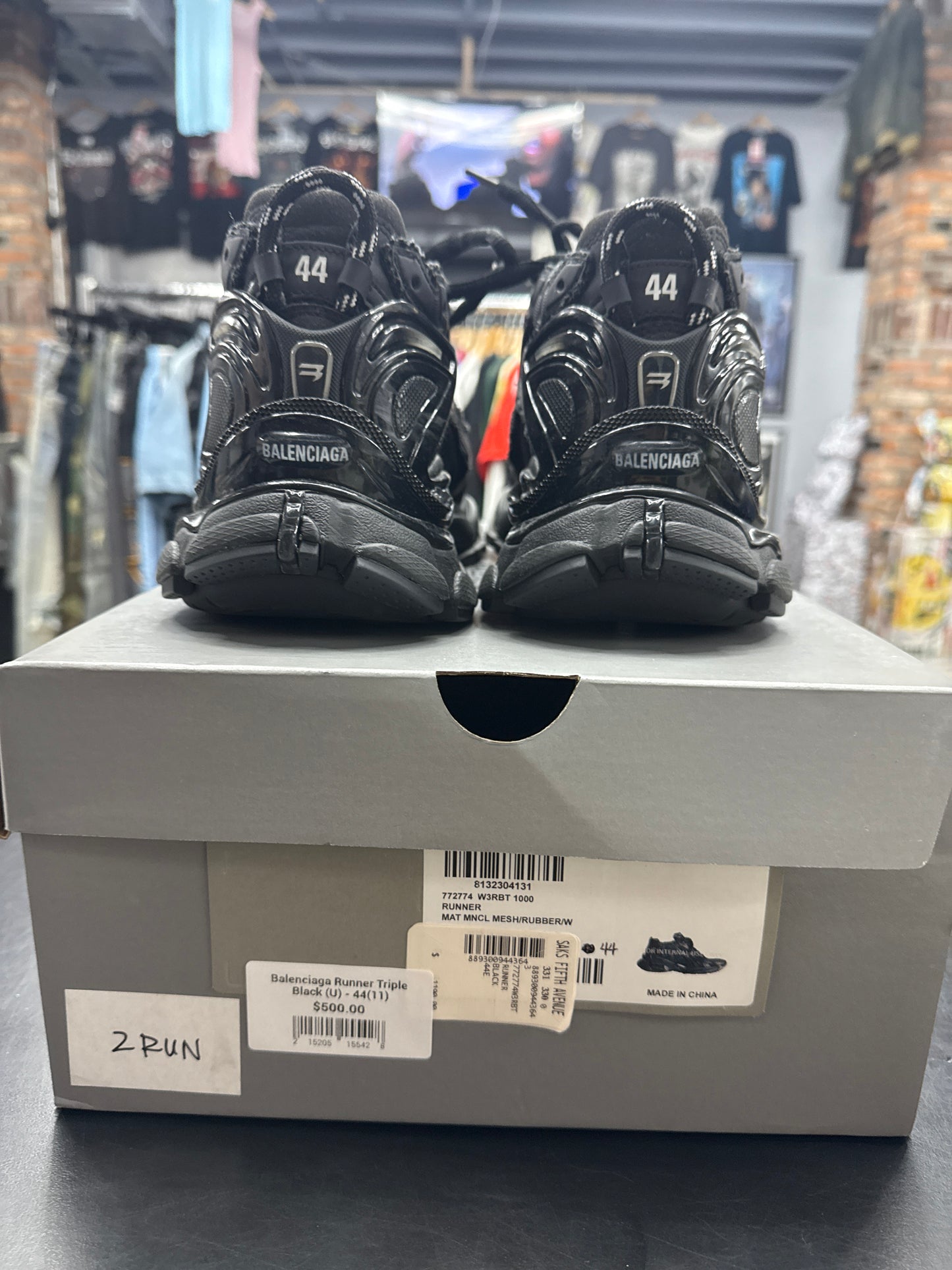 Balenciaga Runner Triple Black (U) - 44(11)