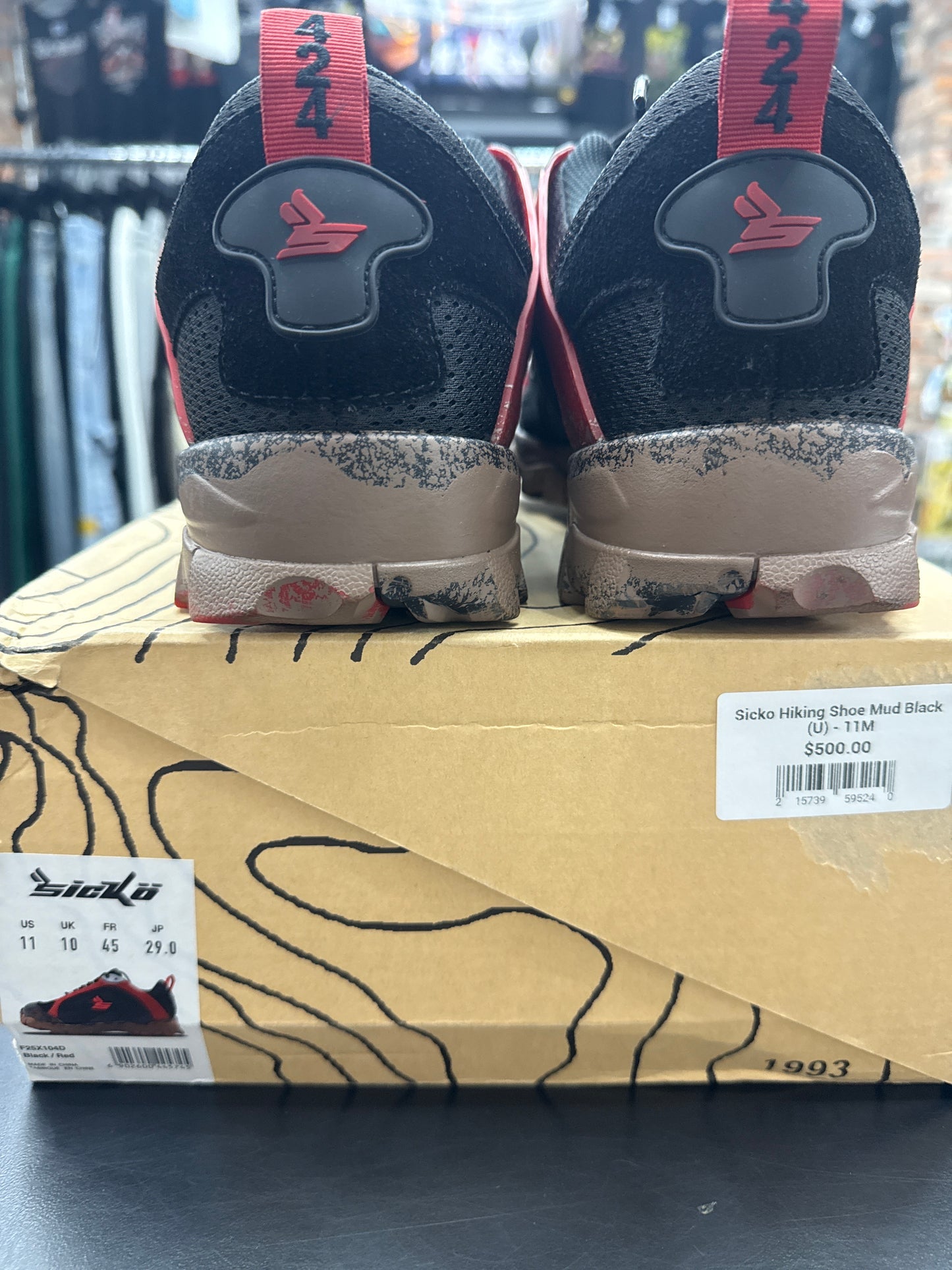Sicko Hiking Shoe Mud Black (U) - 11M