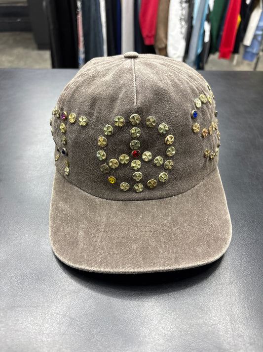 Satoshi Nakamoto Studded Grey Hat**