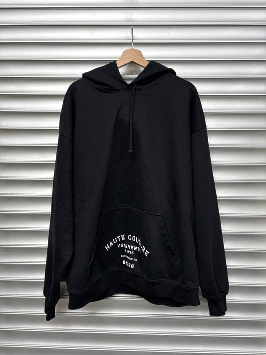 Vetements Haute Couture Black Hoodie - XS
