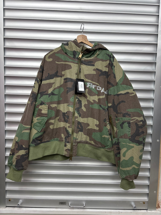 Vintage Raspberry Hills Camo Bomber - M