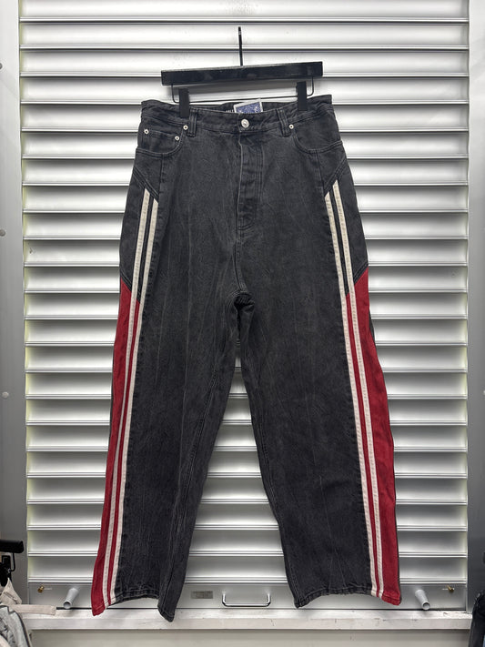 Balenciaga Red Track Denim - M**