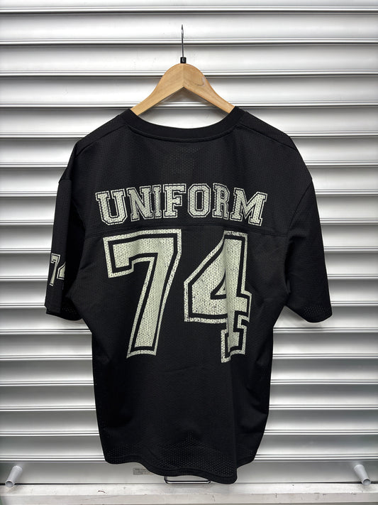 74 Black Mesh Jersey - L**