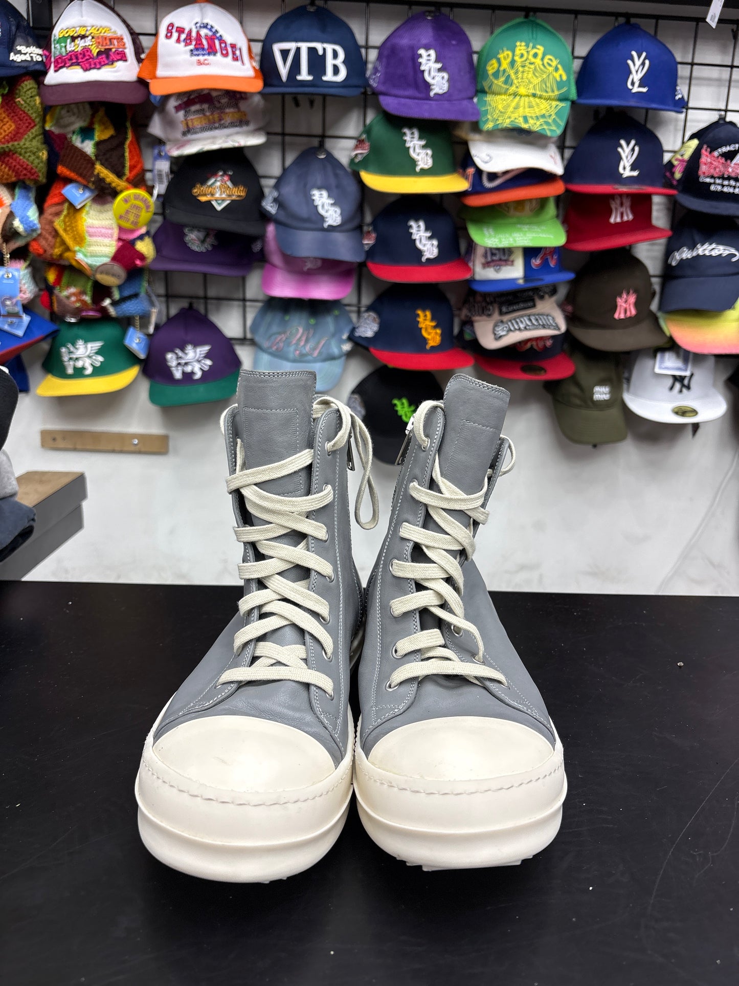 Rick Owen Ramone High Euca Leather (U) - 44(11) (NB)