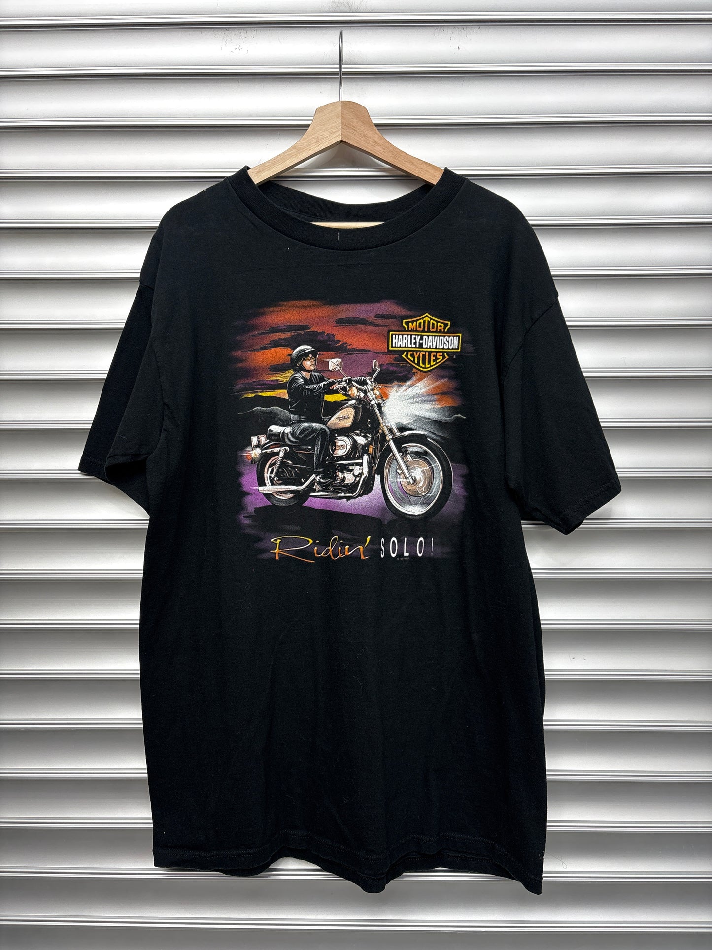 Vintage Harley Ridin Solo Tee - XL**
