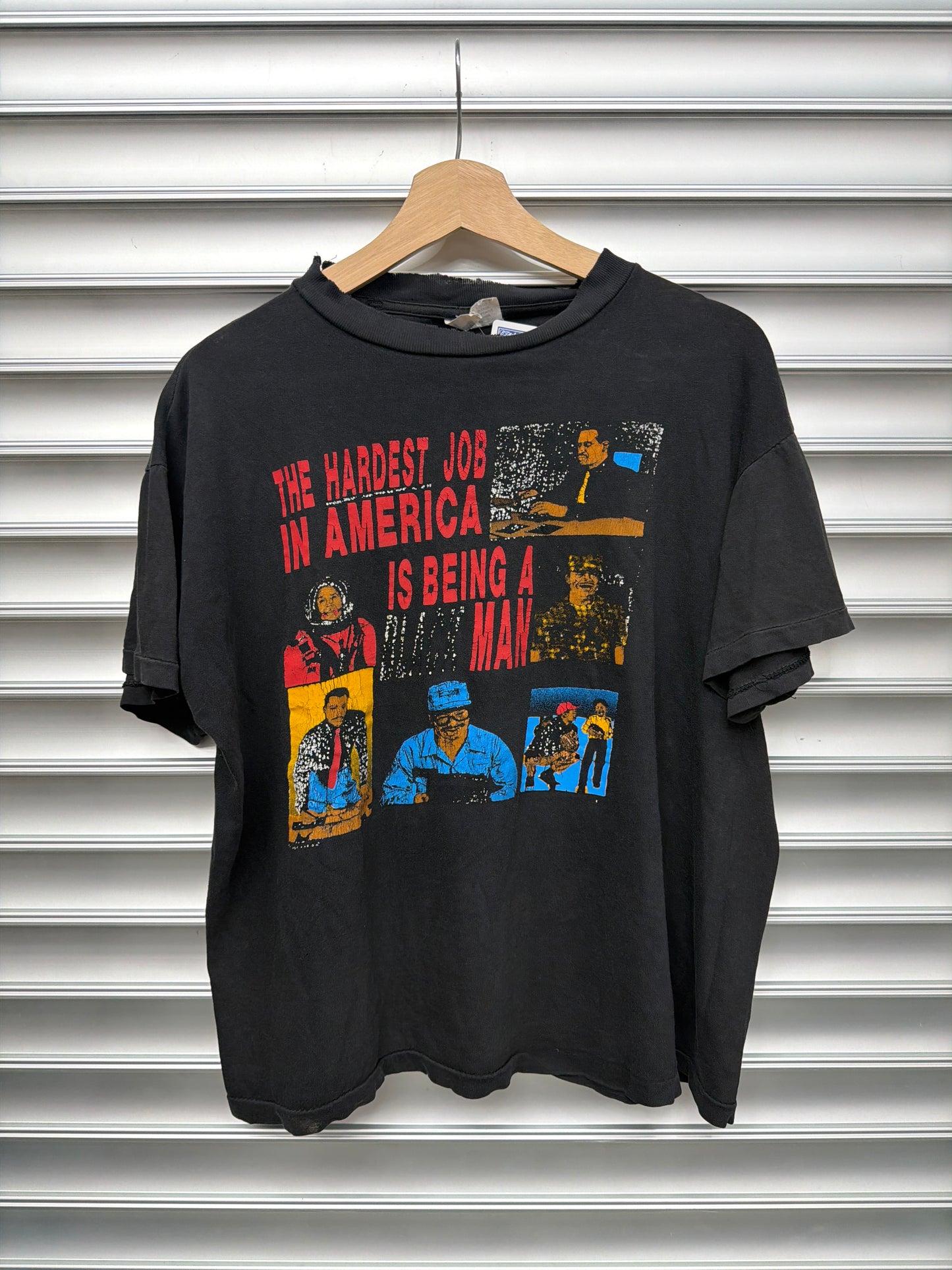 Vintage Black Man Tee - M