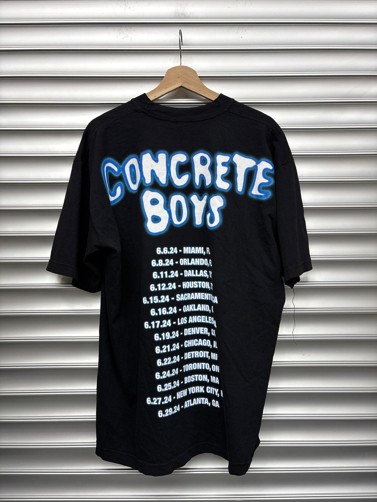 Concrete Boy Blue Tour Tee - L **