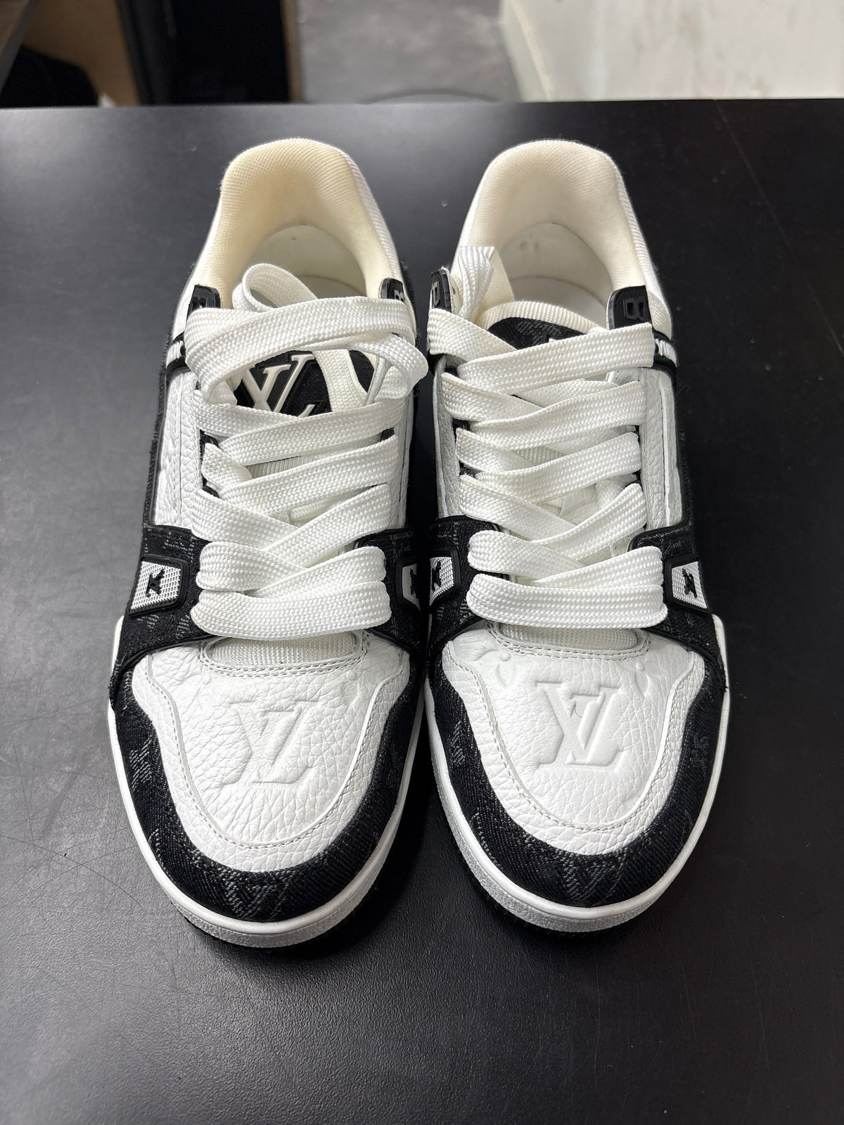 Louis Vuitton Trainer Black Denim (U) - 38 (NB)**