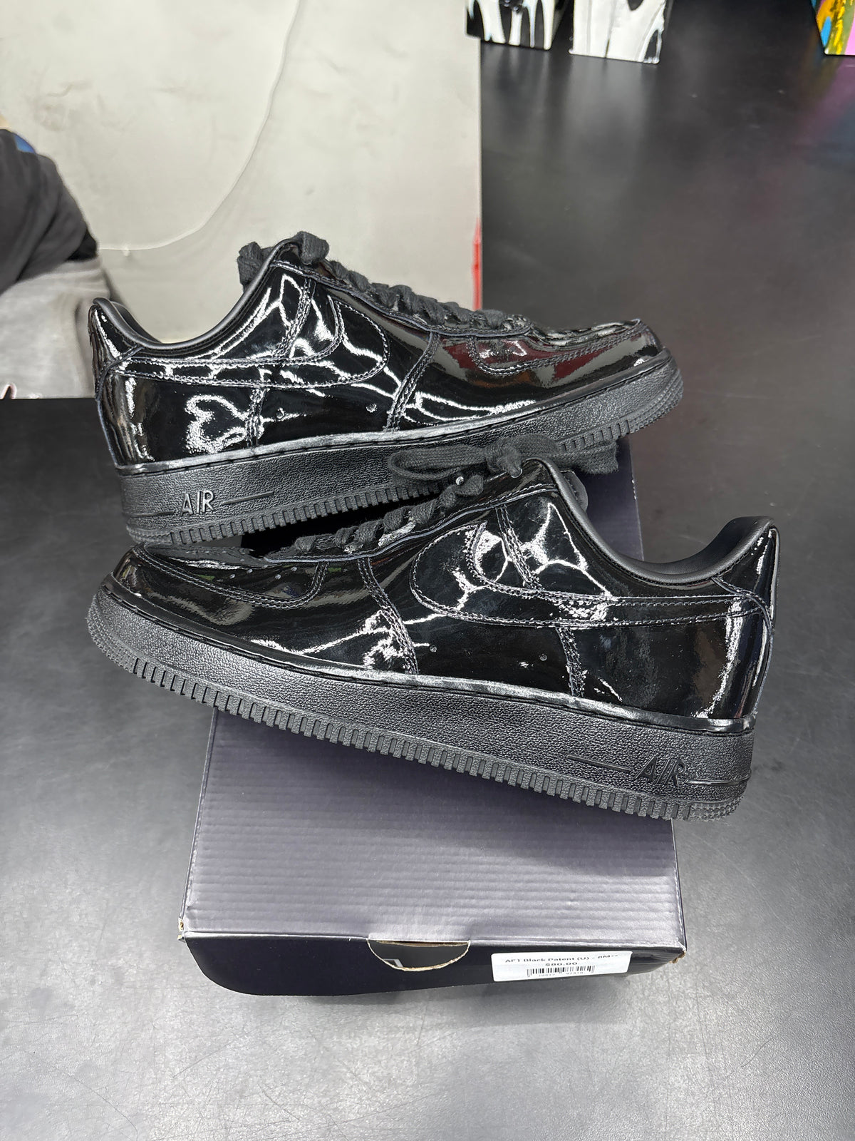 AF1 Black Patent (U) - 8M**