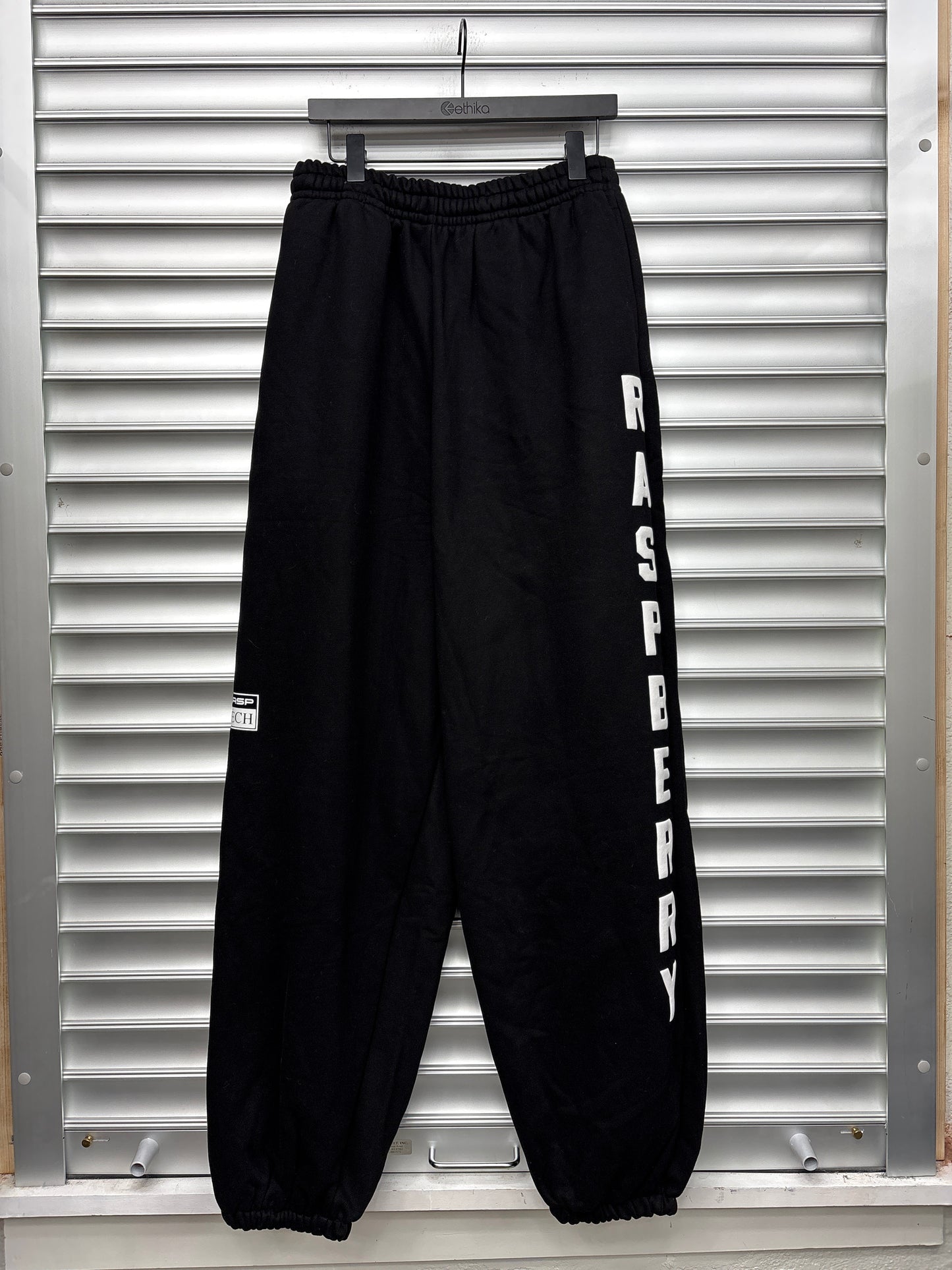 Raspberry Black Spellout Sweats - M**
