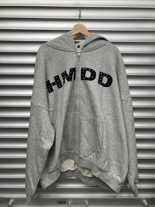 HMDD Grey Jewel Zip Up - XXL