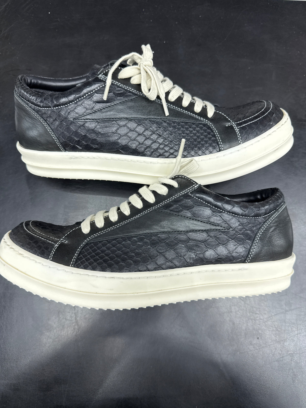 Rick Owen Vintage Black Python (U) - 44(11) (NB)**