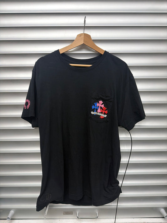 Chrome Hearts Rainbow Cross Tee - L**