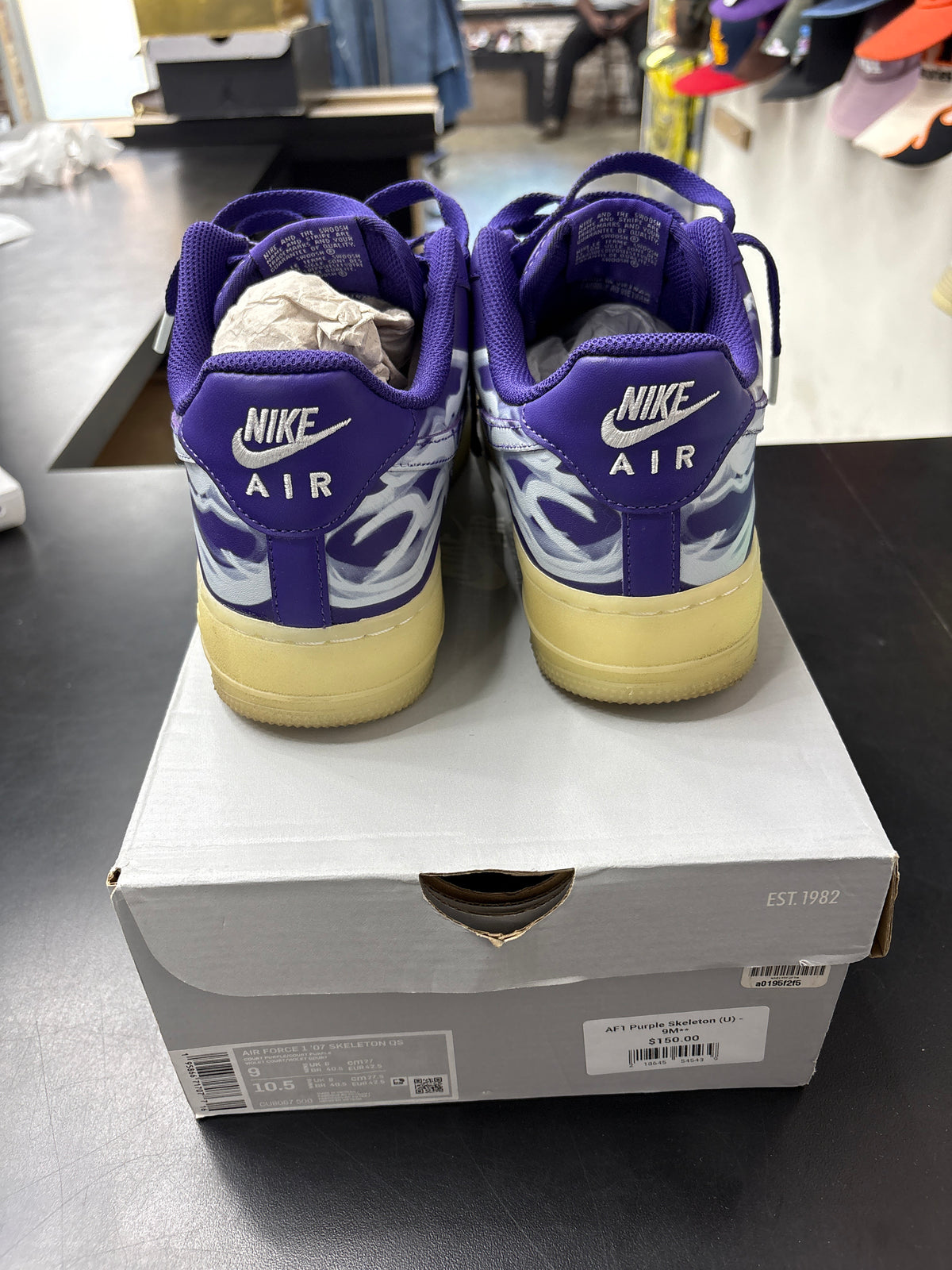 AF1 Purple Skeleton (U) - 9M**