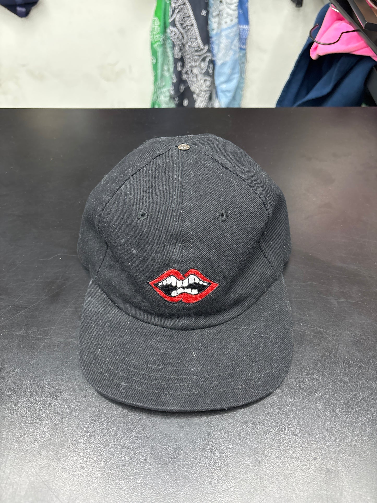 Chrome Hearts Matty Boy Leather Strap Hat - OS