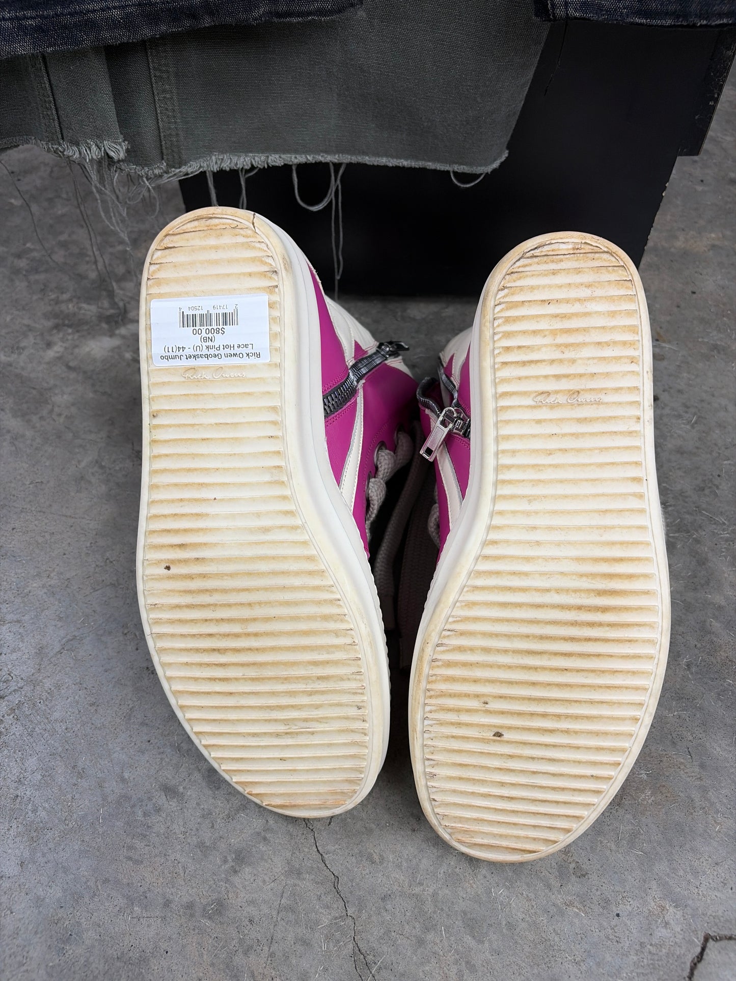Rick Owen Geobasket Jumbo Lace Hot Pink (U) - 44(11) (NB)**