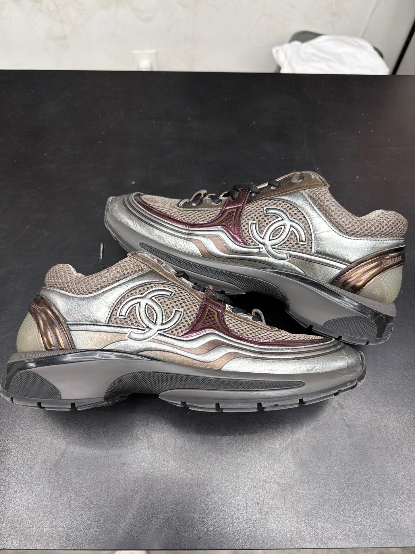 Chanel Trainer Grey/Purple (U) - 39.5 (NB)