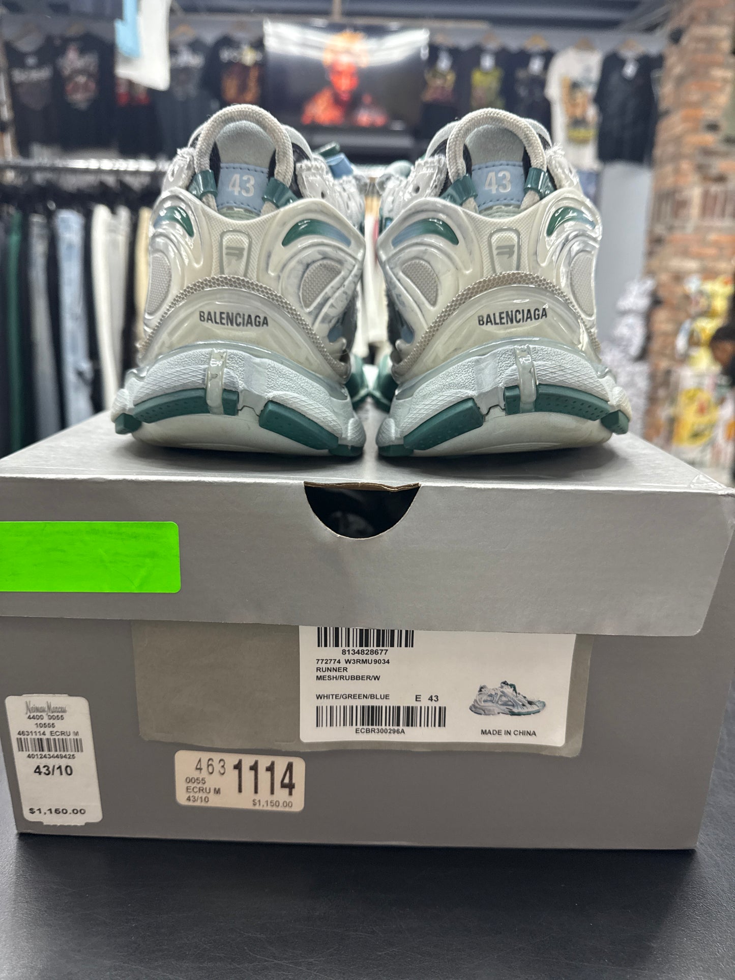 Balenciaga Runner Teal (U) - 43(10)