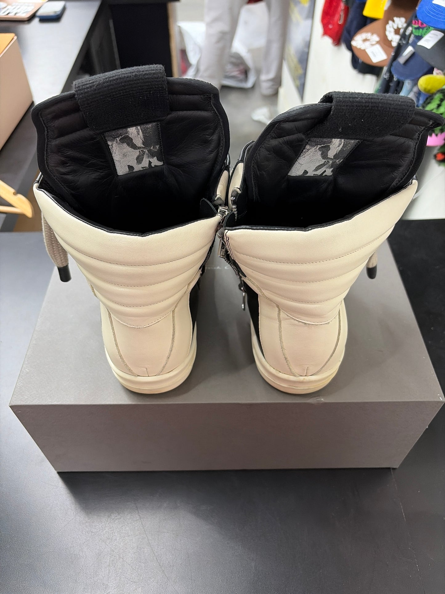 Rick Owen Geobasket Jumbo Lace Black (U) - 41(8)