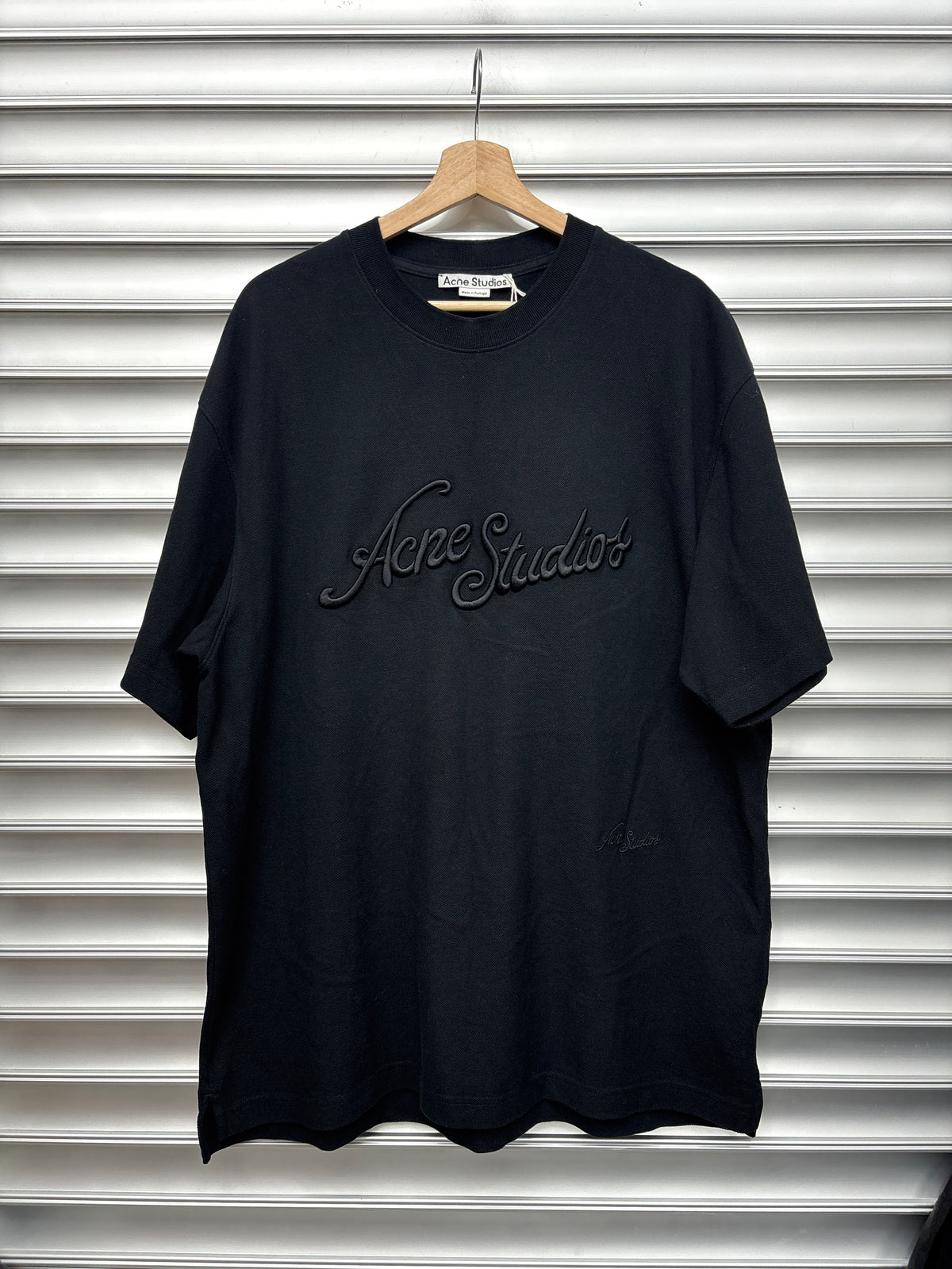 Acne Studios Black Logo Tee - L **