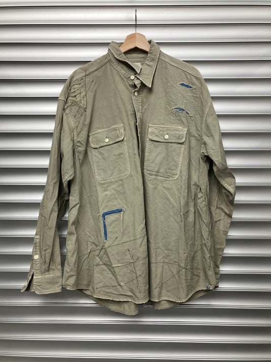 Visvim Green Repair Button Up - 3 (K)