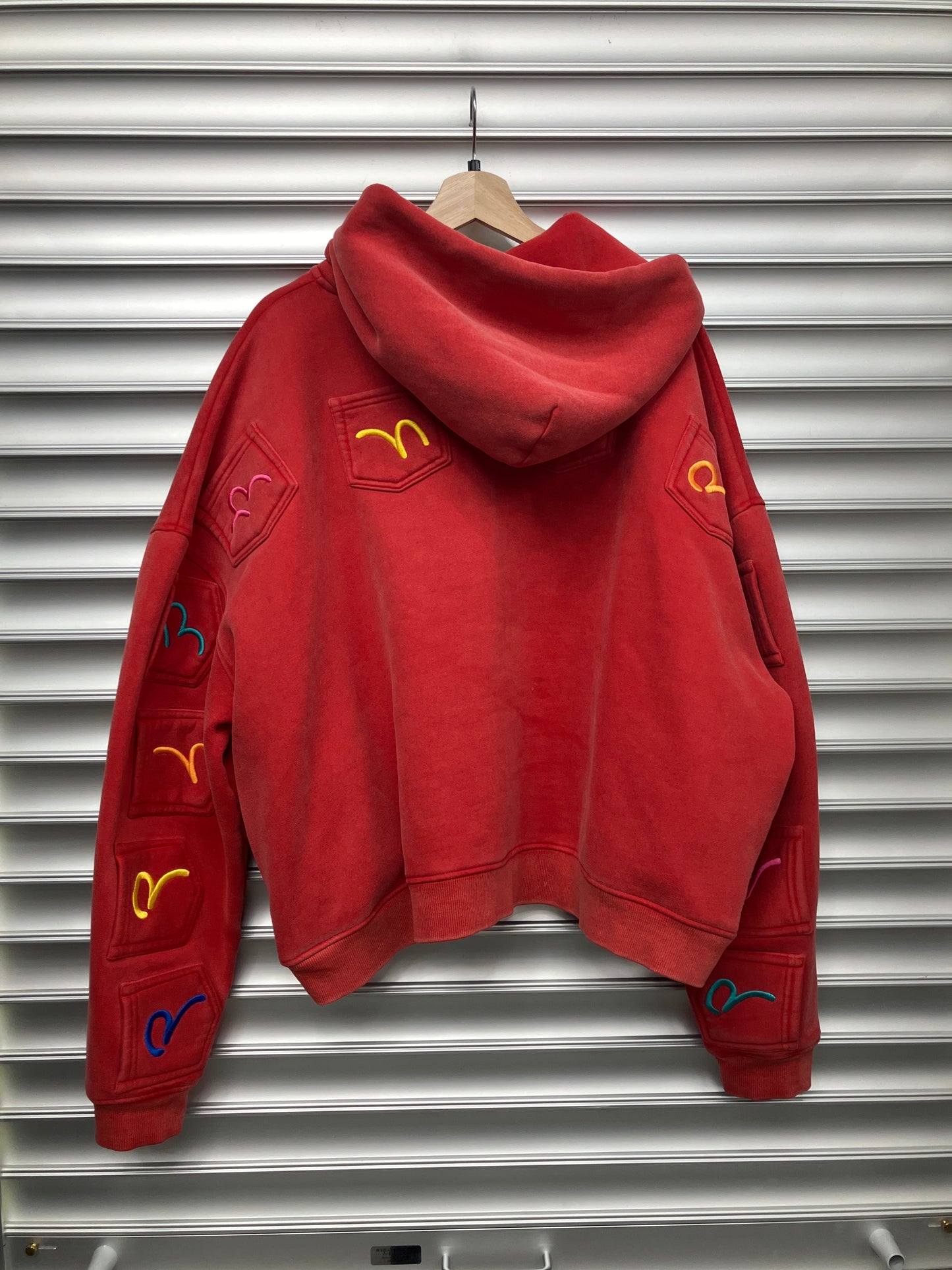 HMDD Red Pockets Zip Up - L