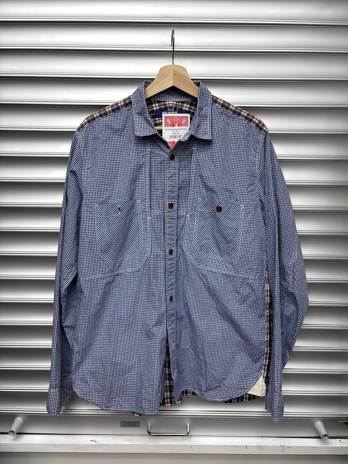Junya Watanabe Plaid Button Up - XL**