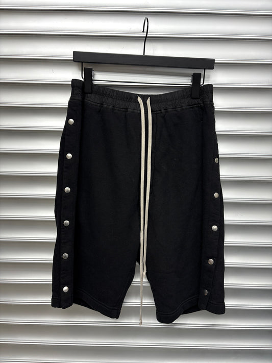 Rick Owen Black Pusher Shorts - L**