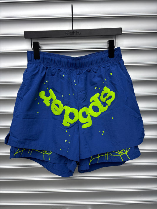 Blue Spider Shorts - S
