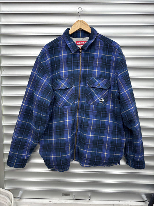 Supreme Padded Blue Longsleeve - L**