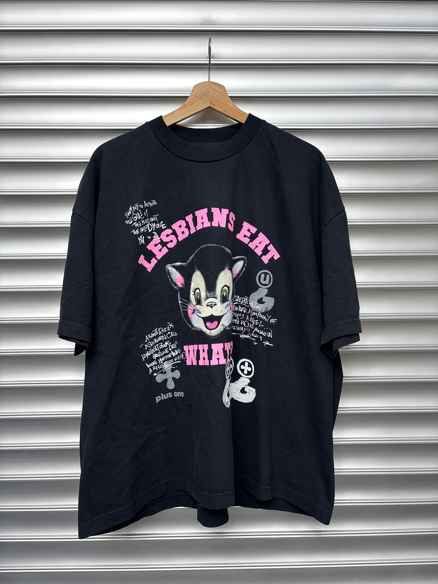 Greedy Plus Lesbians Tee - XL