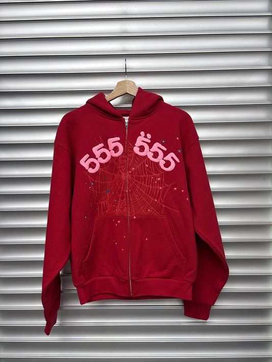 Spider 555 Angel Red Zip Up - S