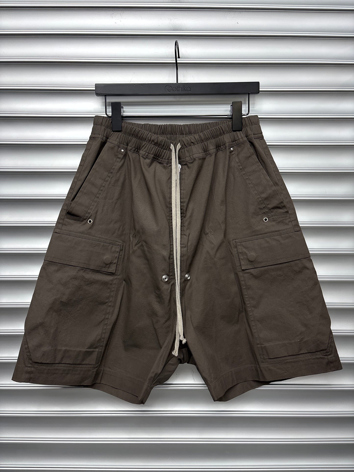 Rick Owens Brown Cargobela Shorts - 50