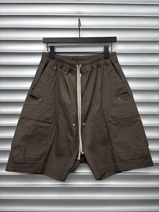 Rick Owens Brown Cargobela Shorts - 50