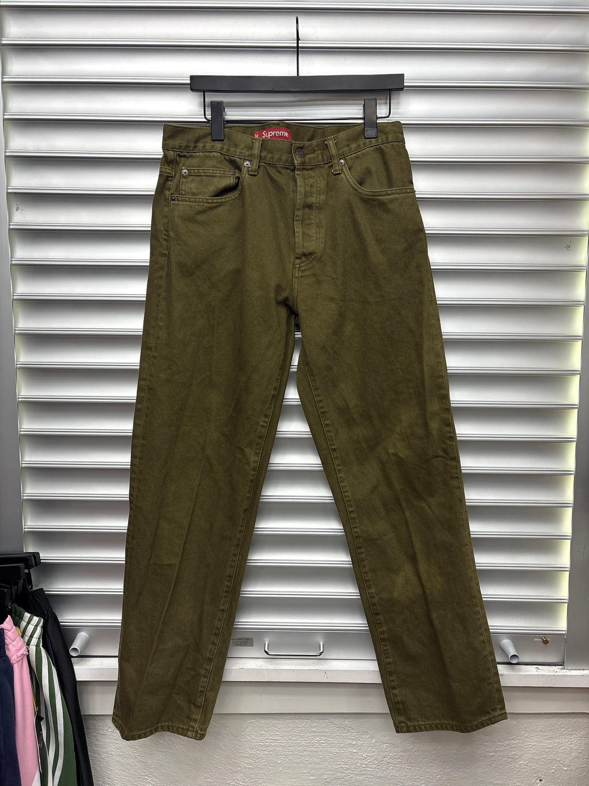 Supreme Olive Denim - 30**