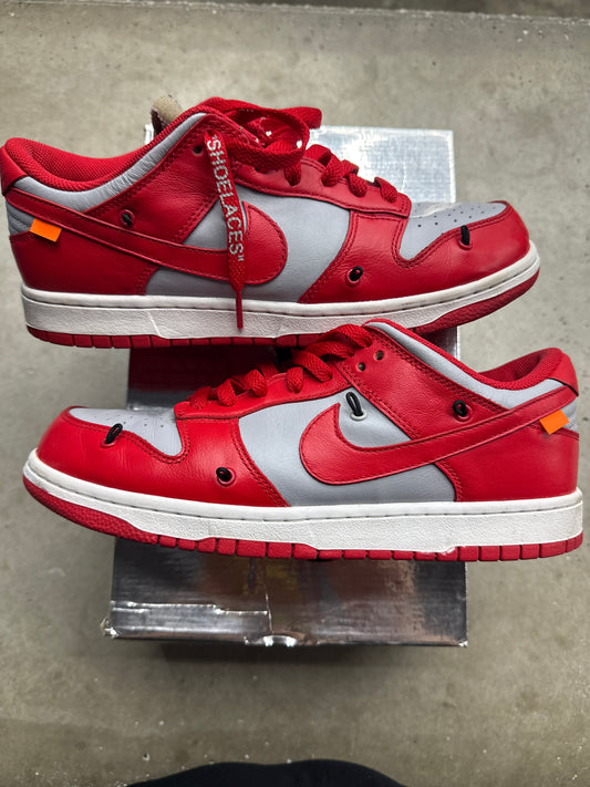 Dunk Low Off White University Red (U) - 8.5M