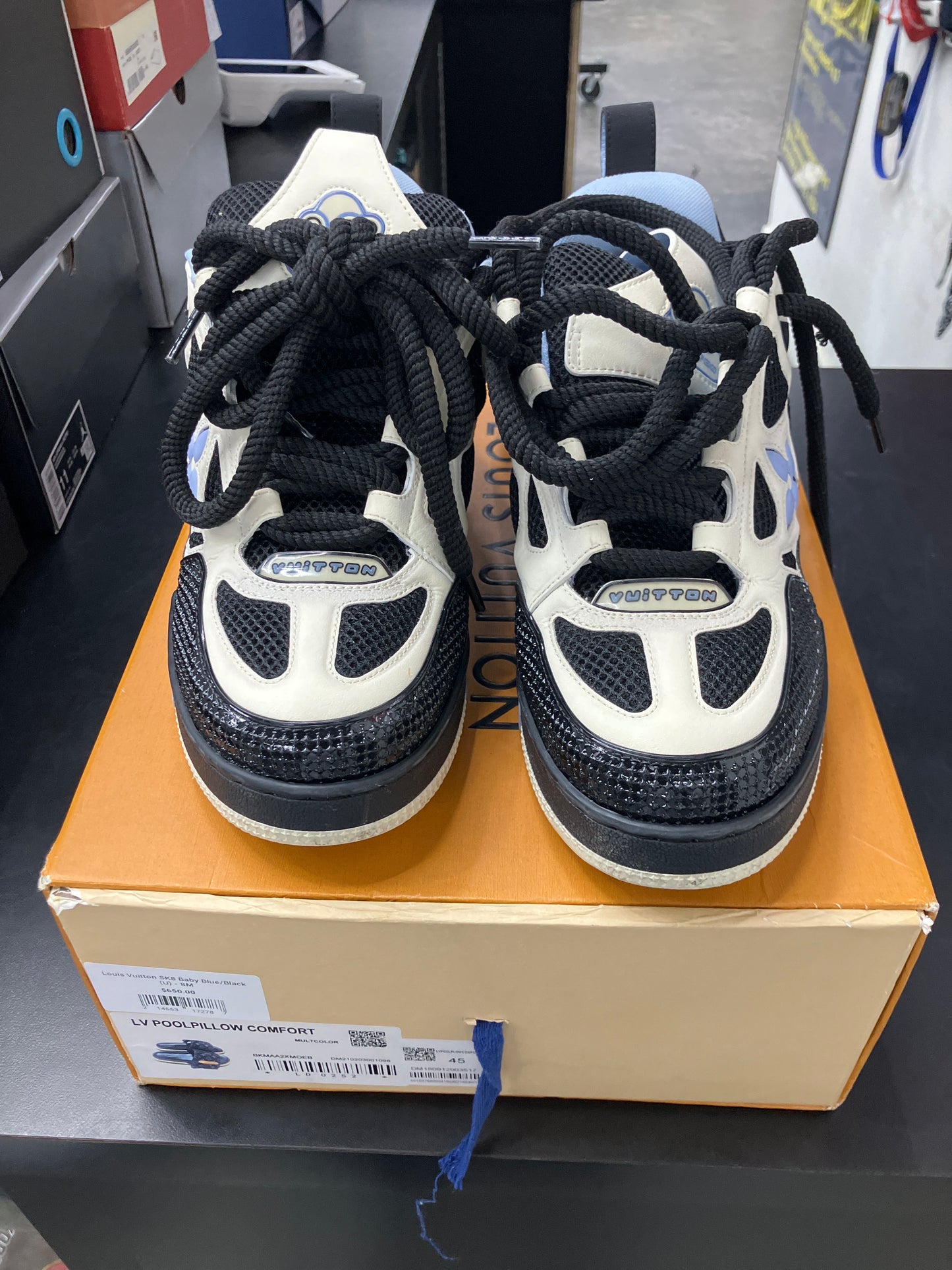 Louis Vuitton SK8 Baby Blue/Black (U) - 8M