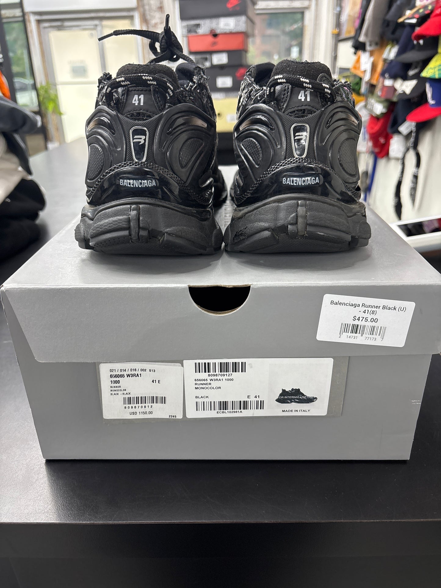 Balenciaga Runner Black (U) - 41(8)