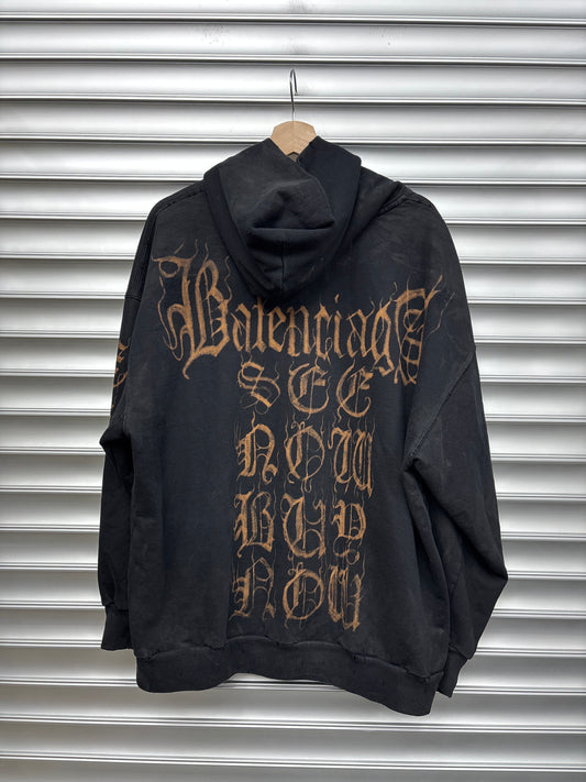 Balenciaga Mud Wash Zip Up - XL**